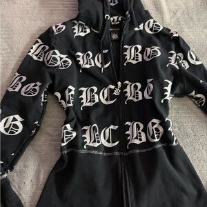 Stylish Black Kids Jacket with Bold Lettering